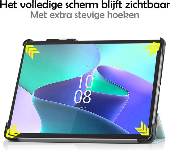 Etui Lenovo Tab P11 Pro Etui Livre de Luxe avec Découpe Stylo Lenovo - Housse Etui Lenovo Tab P11 Pro (Gen 2) - 11,2 Pouces - Licorne