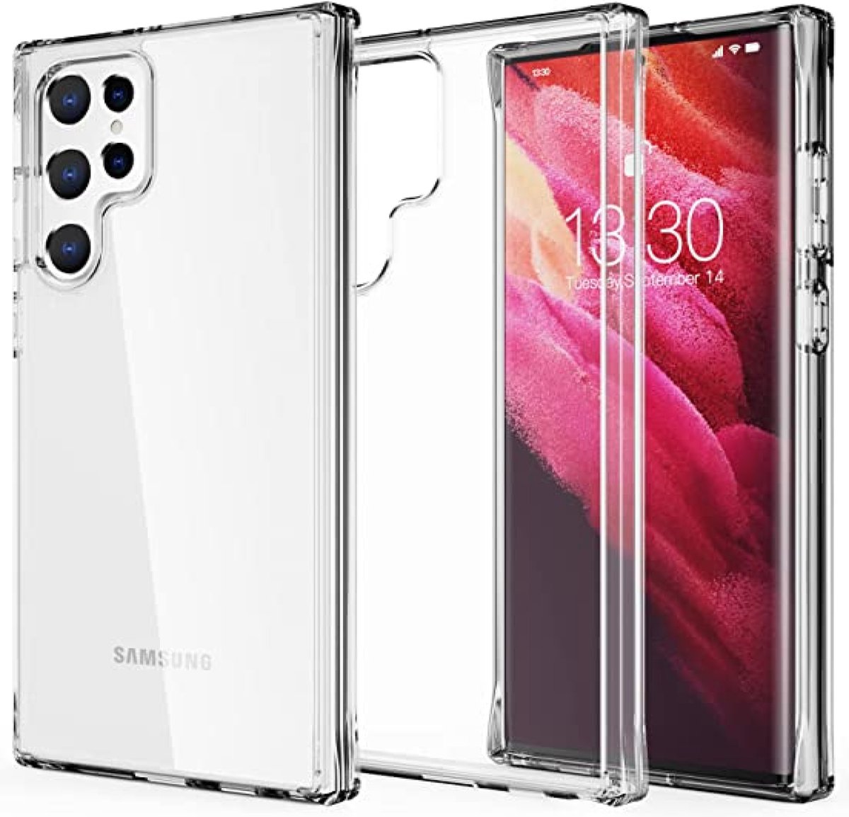 Samsung Galaxy S22 Ultra Transparant siliconen hoesje *LET OP JUISTE MODEL*