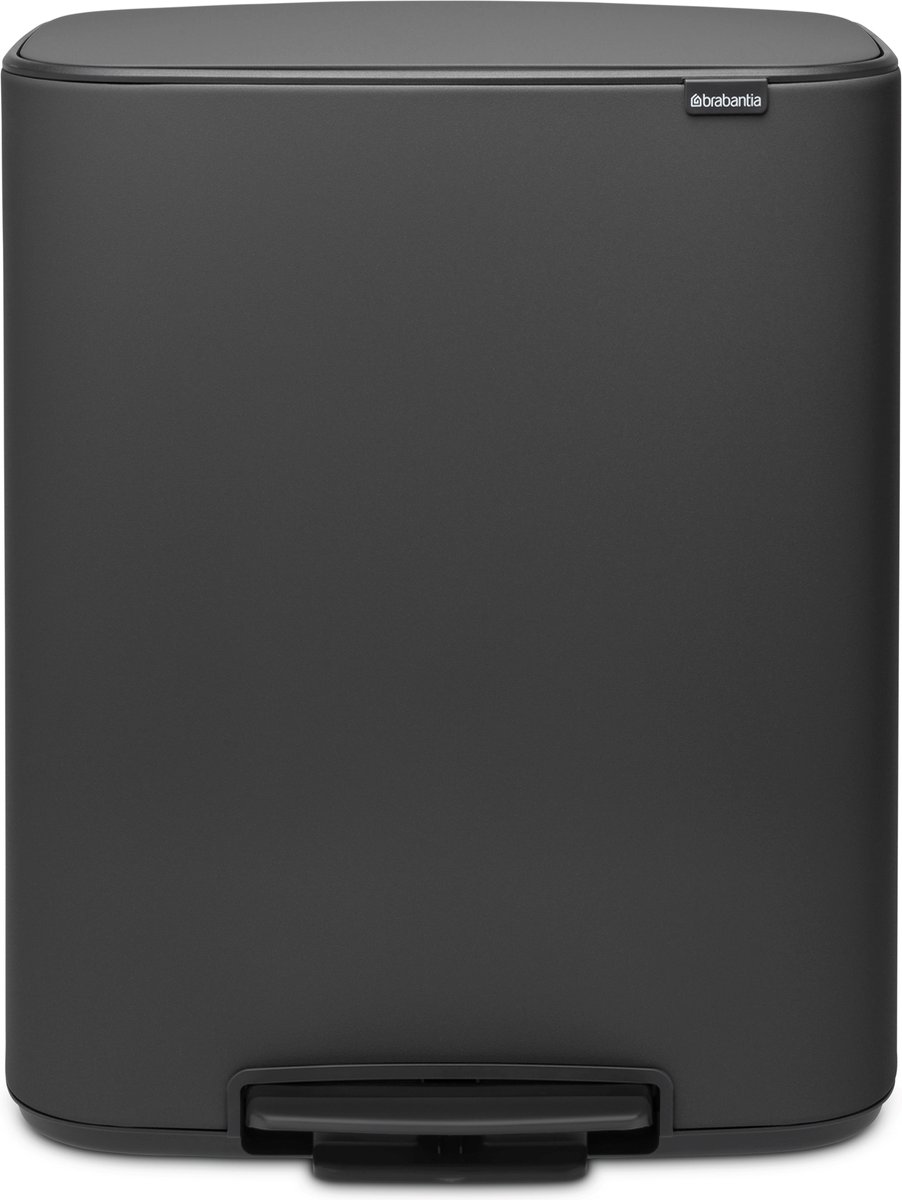 Brabantia Bo Prullenbak - 2 x 30 l - Mineral Infinite Grey