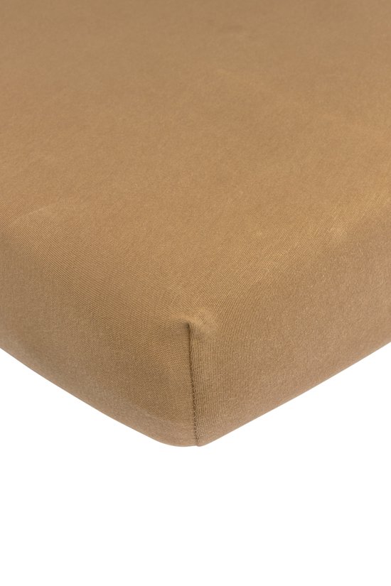 Meyco Home Uni hoeslaken eenpersoonsbed - toffee - 90x200cm