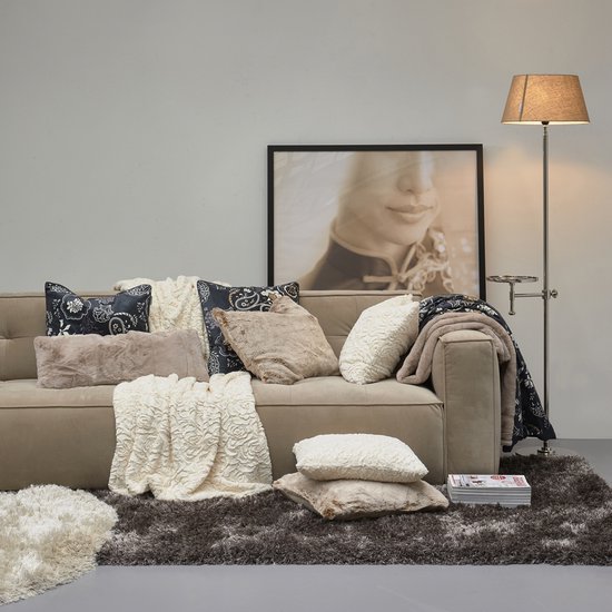 Riviera Maison Faux fur plaid D'amour Faux Fur Throw Wit 170x130