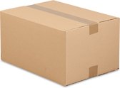 Verzenddoos - Vouwdoos - Kartonnen dozen 305 x 220 x 100 mm, B golf (enkele golf) bruin, A4, pak van 25 stuks