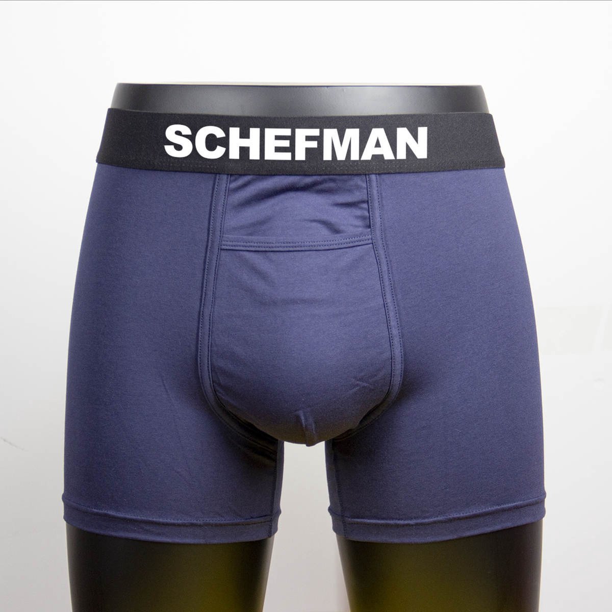 SCHEFMAN® 2-pack boxershorts voor heren | 2 Stuks | Zwart en Wit - Large