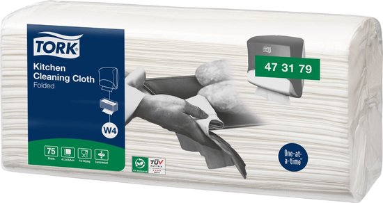 Tork 450150 Premium 2in1 schuur-en reinigingsdoek W8 Wit 360 stuks