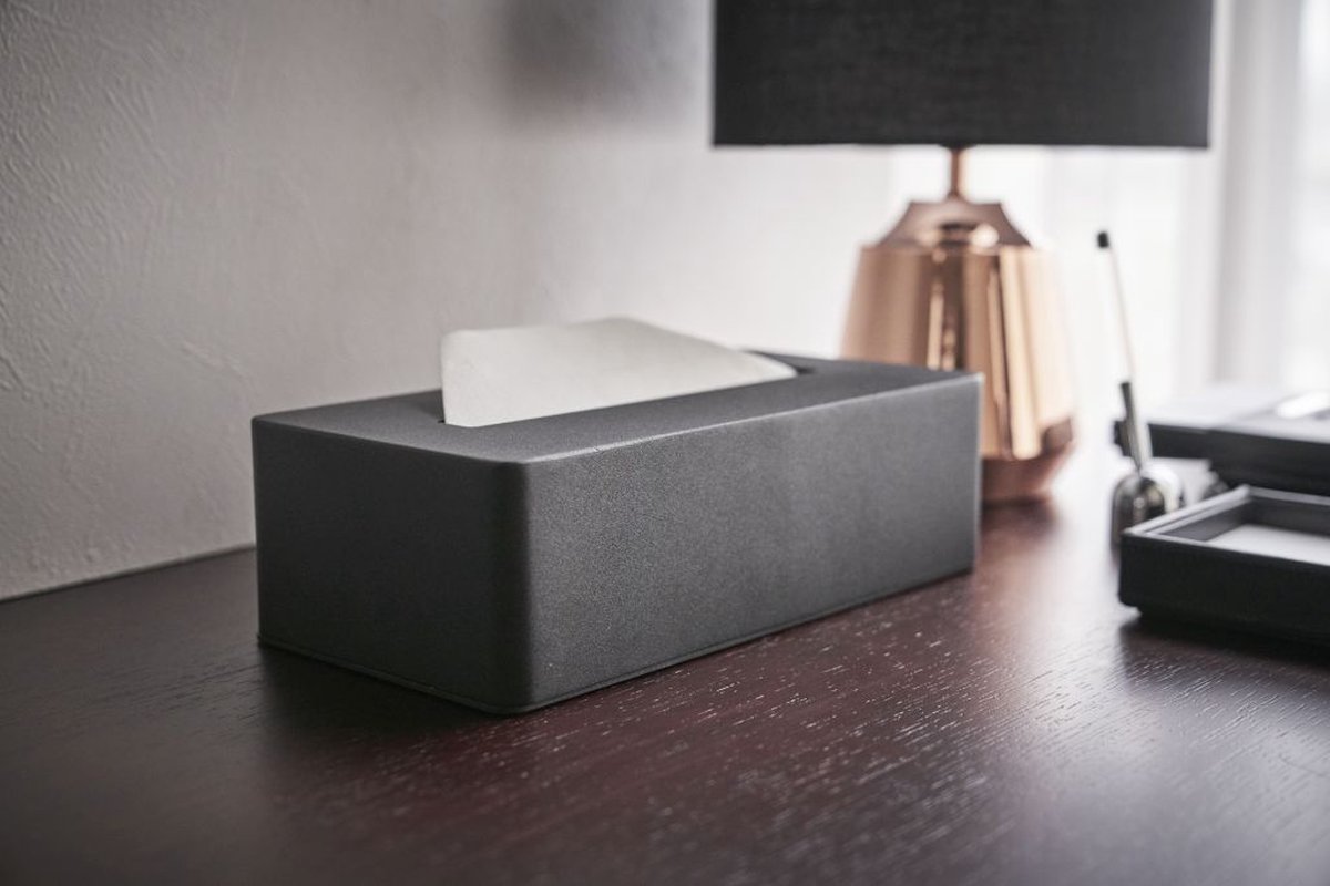Tissue box zwart Yamazaki