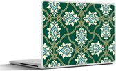 Laptop sticker - 10.1 inch - Bloemen - Antiek - Design - 25x18cm - Laptopstickers - Laptop skin - Cover
