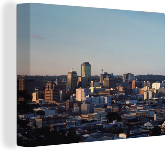 Skyline of Harare in Zimbabwe Canvas 40x30 cm small Tirage photo