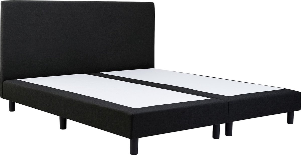 Beter Bed Basic Boxspring Cisano vlak zonder matras 140 x 210 cm zwart
