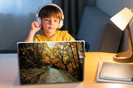 Laptop sticker - 13.3 inch - Bladeren - Herfst - Bos - 31x22,5cm - Laptopstickers - Laptop skin - Cover