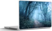 Laptop sticker - 17.3 inch - Bomen - Natuur - Mist - 40x30cm - Laptopstickers - Laptop skin - Cover