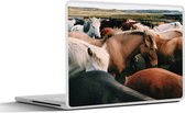 Laptop sticker - 13.3 inch - Paarden - Dieren - Wild - 31x22,5cm - Laptopstickers - Laptop skin - Cover