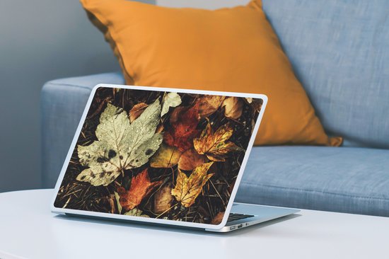Laptop sticker - 14 inch - Herfstbladeren - Herfst - Seizoenen - Natuur - 32x5x23x5cm - Laptopstickers - Laptop skin - Cover