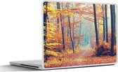 Laptop sticker - 15.6 inch - Bos - Herfst - Bladeren - 36x27,5cm - Laptopstickers - Laptop skin - Cover