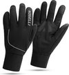 Rogelli Tocco Fietshandschoenen Winter - Heren - Winddicht - Touchscreen - Zwart - Maat S