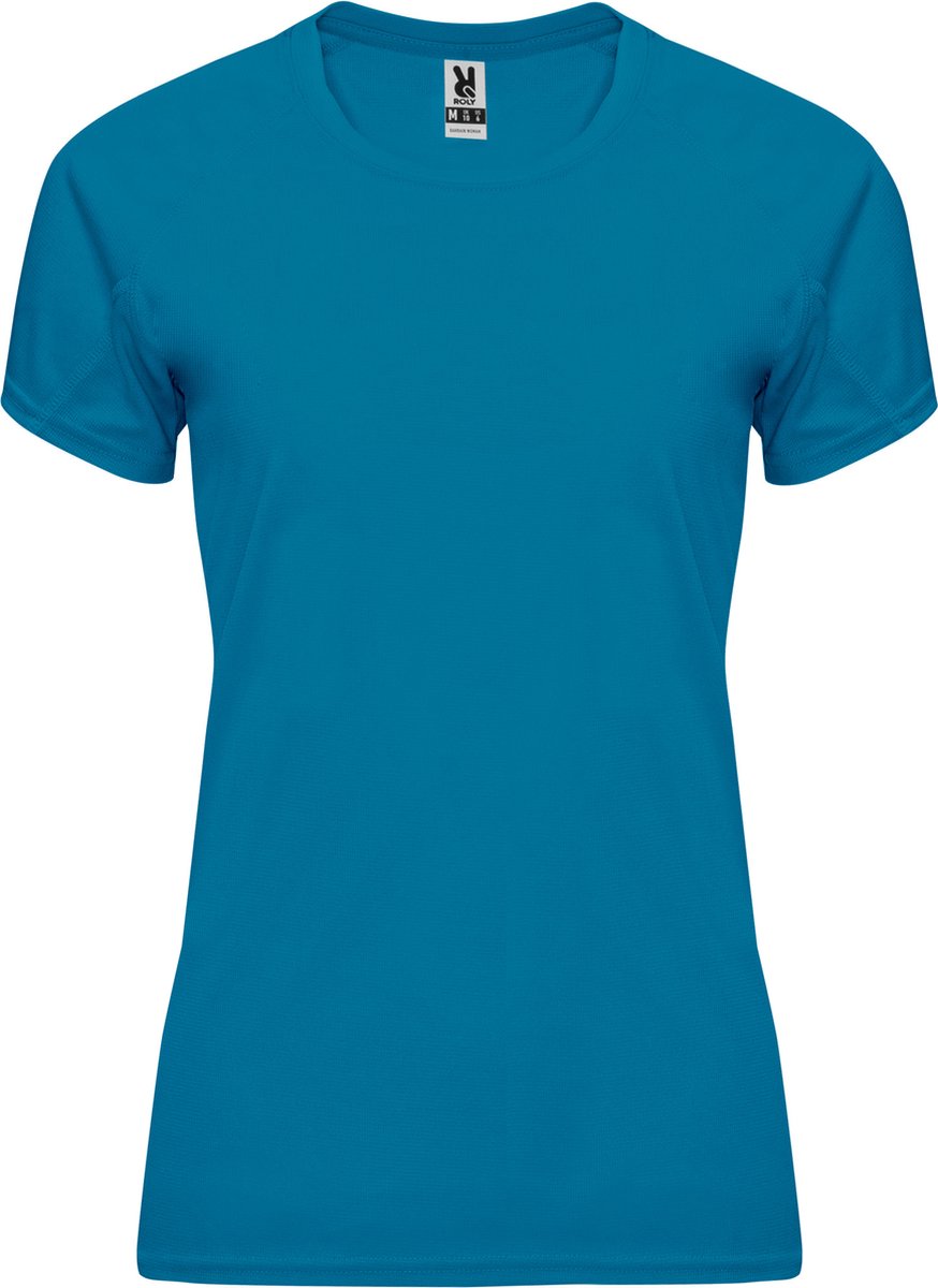 Maanlicht Blauw dames sportshirt korte mouwen Bahrain merk Roly maat L