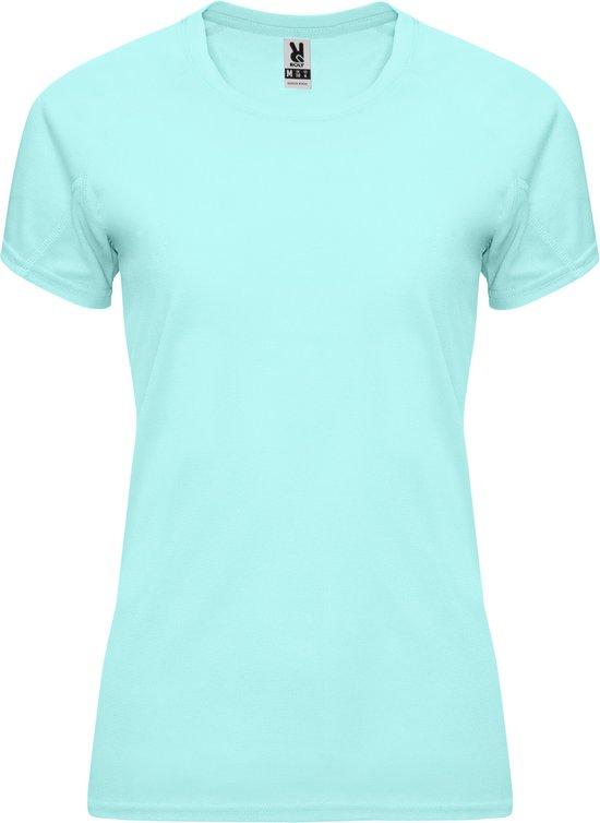 T-shirt sport femme vert menthe manches courtes marque Bahreïn Roly taille S