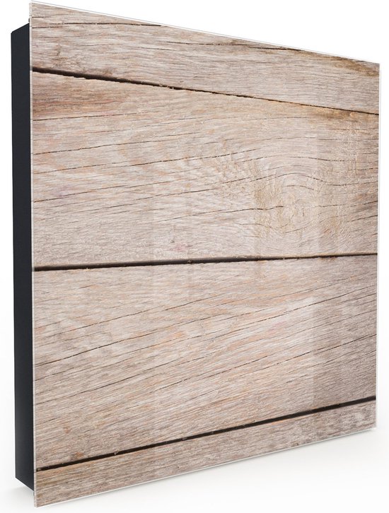 Tidyard Boîte à Clés Avec Panneau Magnétique Noir 30x20x4 Cm - Rangement Mural Pratique