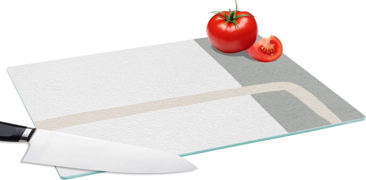 Glazen Snijplank - 39x28 - Abstract - Minimalisme - Design - Snijplanken Glas