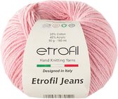 Etrofil Garen Jeans - Roze No 11 - 55% Katoen 45% Acryl- Amigurumi - Haak- en Breigaren