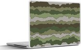Laptop sticker - 12.3 inch - Camouflage - Patronen - Leger - 30x22cm - Laptopstickers - Laptop skin - Cover