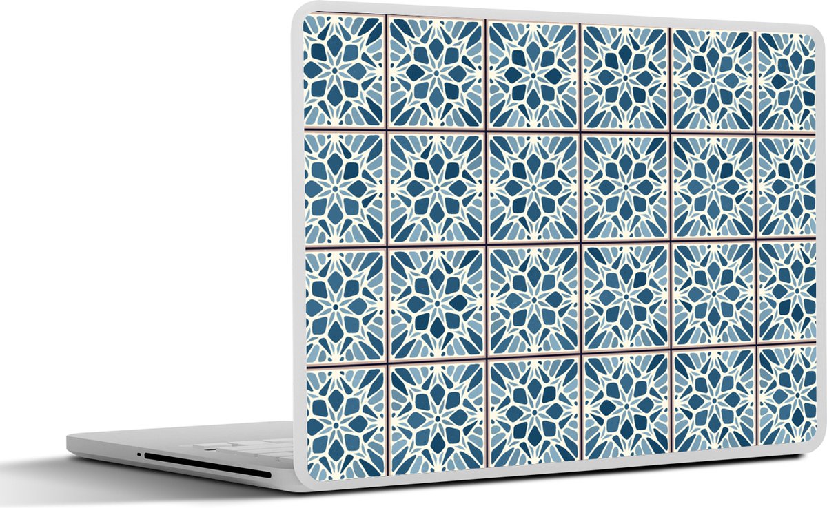 Laptop sticker - 11.6 inch - Tegel - Vintage - Patronen - 30x21cm - Laptopstickers - Laptop skin - Cover
