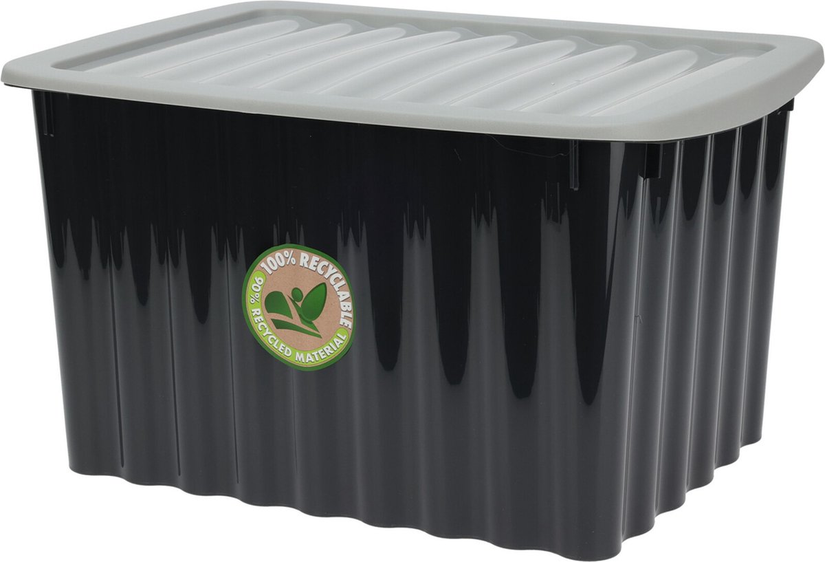 Storage Solutions Opslagbak/opbergdoos/organizer - met deksel - kunststof - 27 Liter