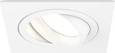 Ledvion LED Inbouwspots Sevilla, Wit, 5W, 2700K, 92 mm, Dimbaar, Vierkant, Badkamer Inbouwspots, Plafondspots, Inbouwspot Frame