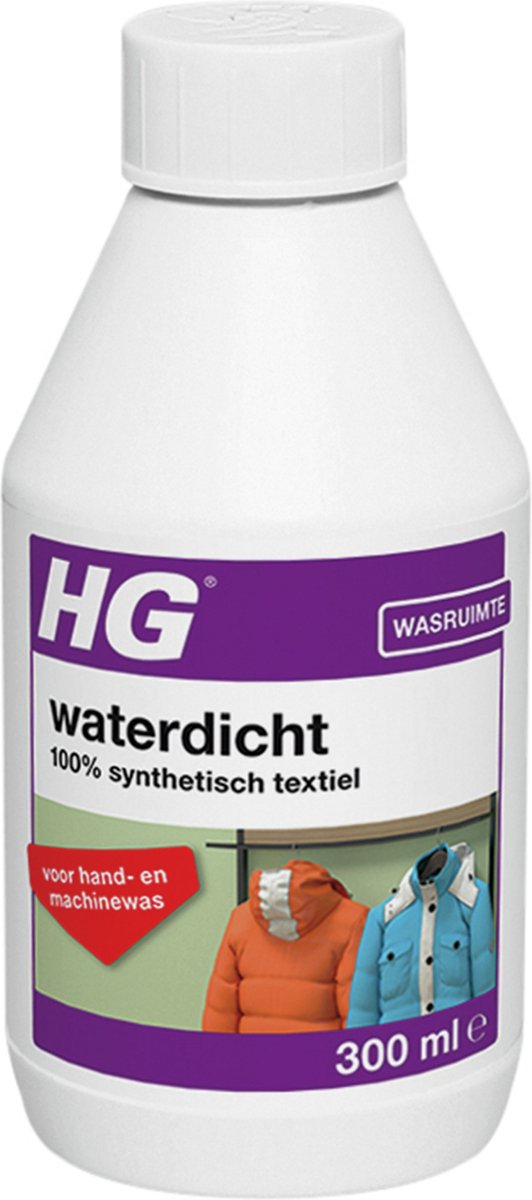Goedkoopste HG waterdicht 100 synthetisch textiel - 300 ml - water- en vuilafstotend - handwas en wasmachine