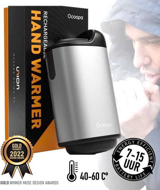 Handwarmer, USB-zakwarmer met 10.000 mAh powerbank, handwarmer