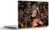 Laptop sticker - 14 inch - Luxe - Planten - Vrouw