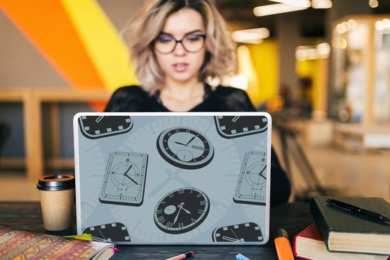 Sticker ordinateur portable - 15,6 pouces - Klok - Motifs - Vintage