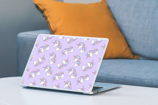 Sticker pour ordinateur portable - 13,3 pouces - Licorne - Pastel - Motifs - 31x22,5cm - Autocollants pour ordinateur portable - Skin pour ordinateur portable - Housse