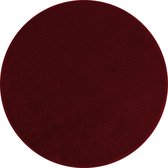 Tapis Flycarpets Liam Solid Rouge Rond-Pour Intérieur - Poils Ras - 160x160 cm