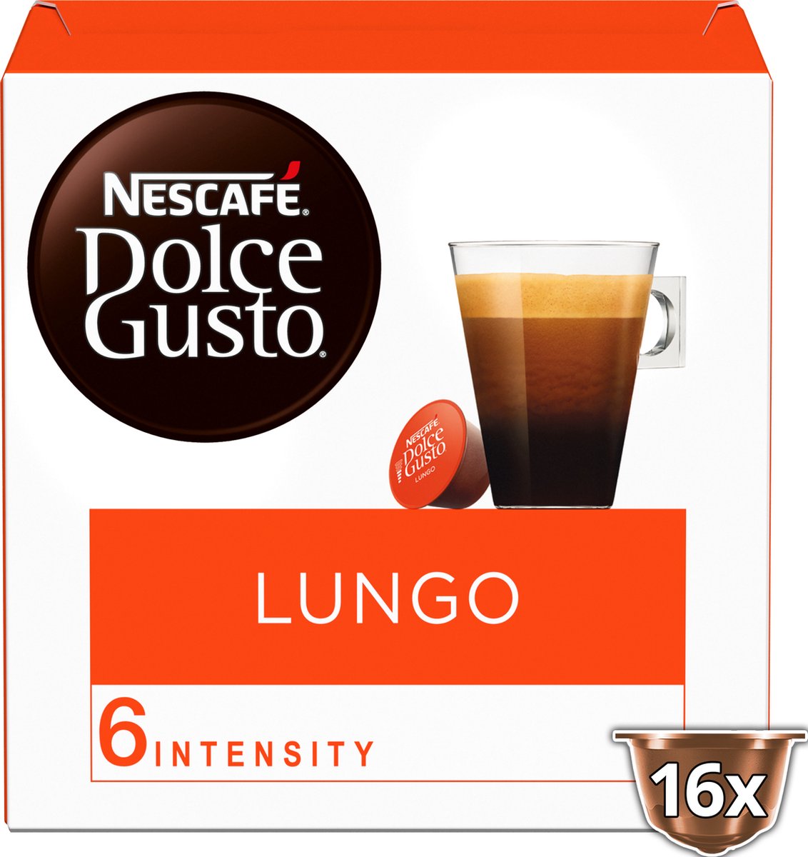 NESCAFÉ Dolce Gusto Lungo Koffie 3 x 16 cups NESCAFÉ Dolce Gusto Lungo Koffie 3 x 16 cups