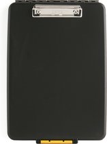 Porte-bloc MAUL Format A4 Avec Compartiment De Rangement - Plastique Résistant Aux Chocs - Noir