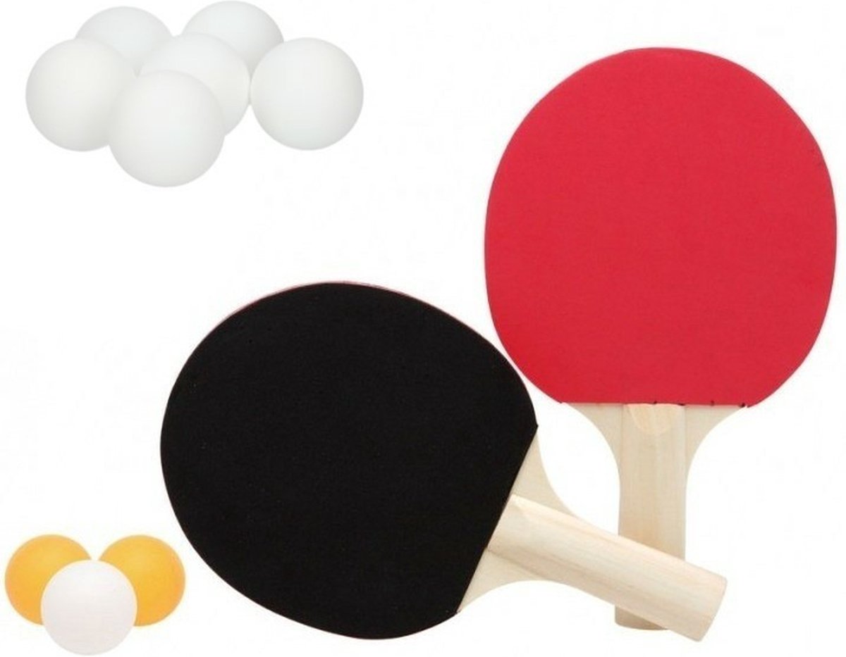 Jouez au Tennis de table ou au ping-pong ensemble de 2 raquettes et 6 x  balles de