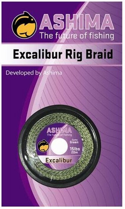 Ashima Excalibur Rig Braid - 20m 25lbs Camo Green van Ashima — afbeelding 2