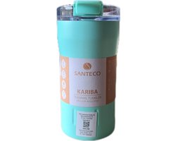 Thermosbeker Kariba Mint groen - 35 cl - 7,5 x H16 cm - Santeco RVS
