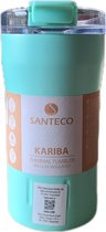Santeco Gobelet thermos inox Kariba Vert menthe - 35 cl - 7,5 x H16 cm.