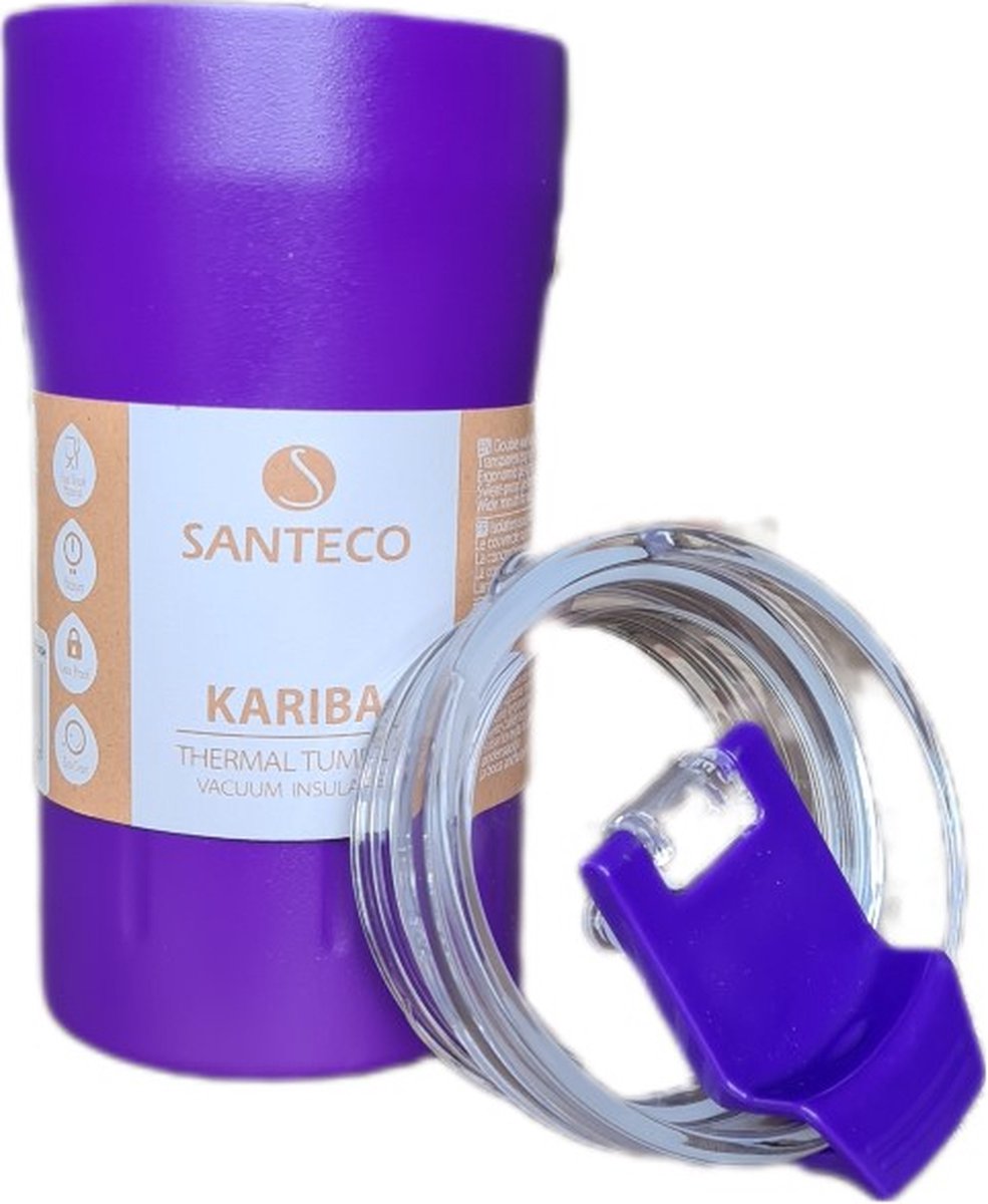 SANTECO Kariba Thermal Tumbler, 12 oz, Stainless Steel, Vacuum Insulated, Mint Green