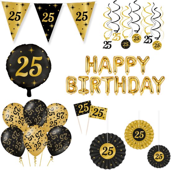 Pack décoration anniversaire 25 ans Classy Party XL