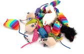Moowi - Speelmuizen 24 stuks - Kattenspeelgoed - Kat Speeltje Muizen