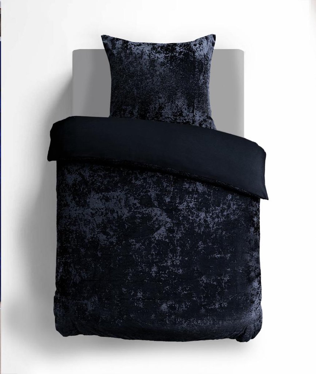 iSleep Dekbedovertrek Crushed Velvet (Bordeaux