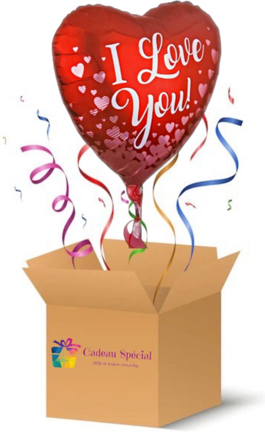 Helium Ballon gevuld Cadeau per post "Liefde"