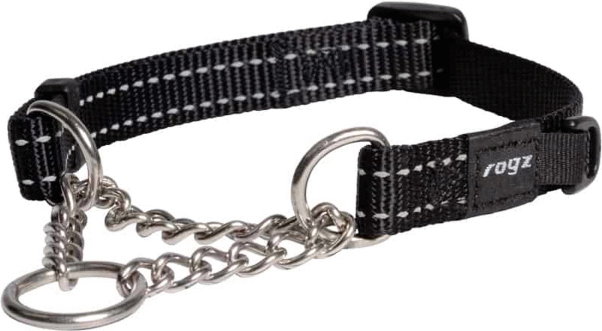 Bol.com Rogz Utility Sliphalsband Ketting Zwart - Hondenhalsband - Xl 45-70x2.5 Cm aanbieding