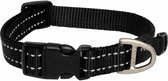 ROGZ Utility Classic Halsband / Hondenhalsband (HB13-A) - Nylon - Zwart - Breedte 11 mm - Nekomtrek 16 - 22 cm (GELIEVE ALVORENS BESTELLEN OPMETEN)