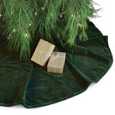 Unique Living - Treeskirt Kelsey 120Øcm dark green - Kerstboomkleed