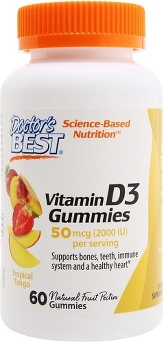 Vitamin D3 Gummies 60gummies Tropical Mango