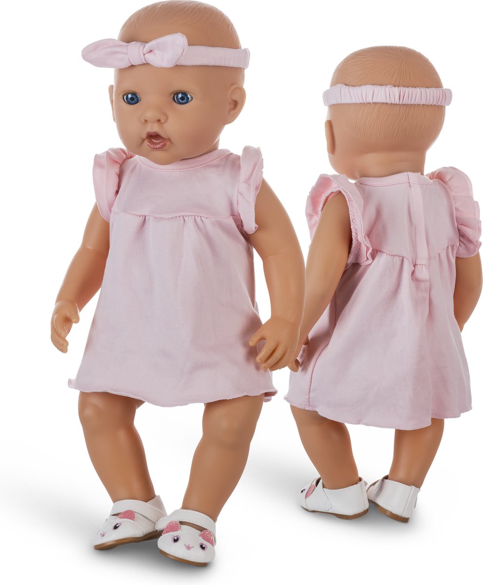 Isa's Friends® - Poppenkleding - Setje 3 outfits - Kleertjes geschikt voor o.a. BABY born - 43 cm - Geschenkverpakking — afbeelding 3