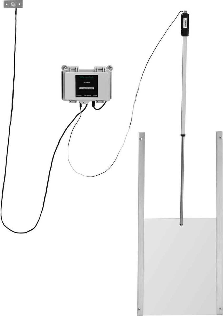 nmoiww Automatische kippendeur, elektrische deuropener, kippenhok met timer en lichtsensor, kippenhok voor de veiligheid van kippen (met deur